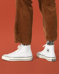 Converse Seasonal Color Leather Chuck 70 Bayan Uzun Ayakkabı Siyah/Beyaz | 4752369-Türkiye